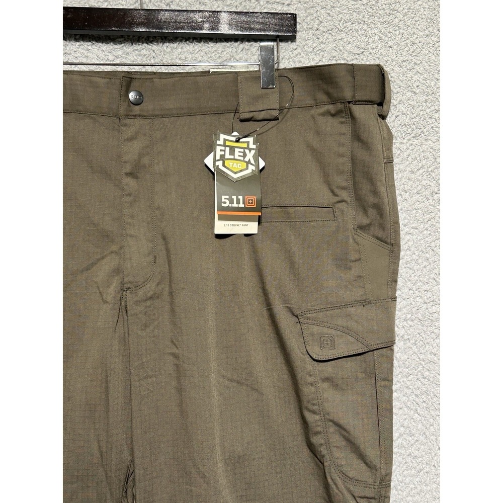 5.11 Tactical Stryke Pants Flex Unhemmed Mens 46 Green 74369L New - Picture 3 of 16